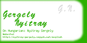 gergely nyitray business card